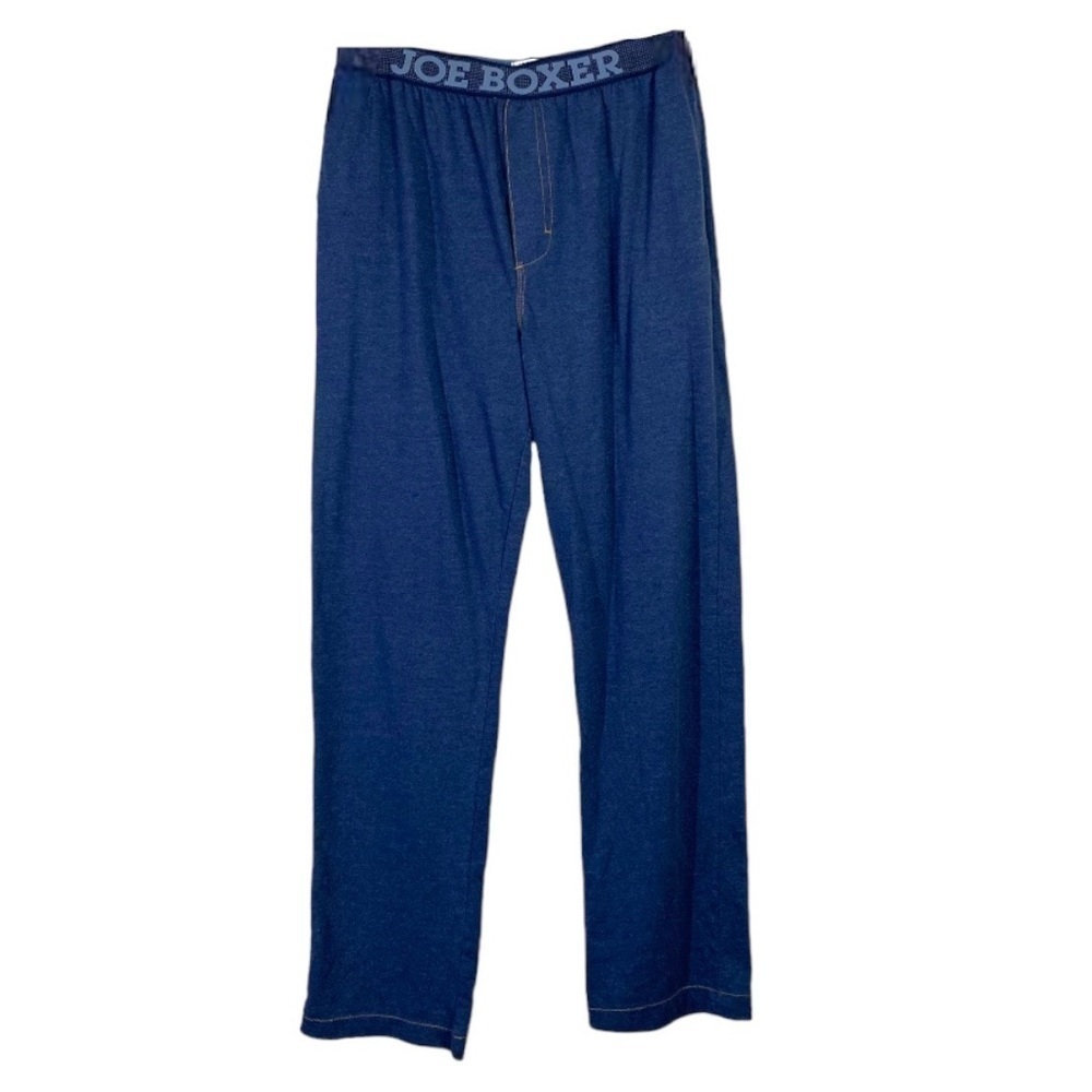 4/$45 JOE BOXER Navy Blur Super Soft Pull On Pajama Bottoms Pants Medium